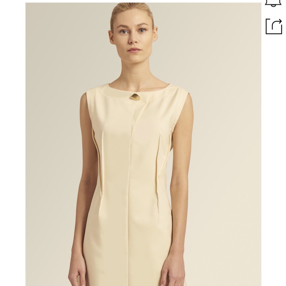 Donn Karan New York Dress Cream/ Light Yellow 10
